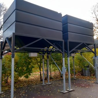 Hiekkasiilo yrityksesi tontille talven hiekoitusta varten